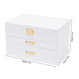 3 Tier Jewelry Box, Jewelry Storage, Pull Out Drawer for Earring Ring