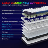 Redragon K744 PRO 99 Keys Wireless Gasket RGB Gaming Keyboard, 3-Mode Mechanical Keyboard w/Hot-Swap Socket