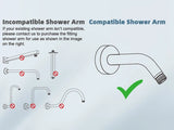 Self-cleaning Shower Head Combo, High Pressure 10'' Rain Showerhead