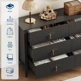 Dresser for Bedroom w/ 6 Drawers, 54" Extra Wide Modern Chest of Drawers