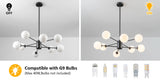 8/12/16 Light Sputnik Chandelier Mid Century Modern Chandelier Height Adjustable