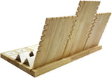 Wooden Jewelry Display Stand Set Storage Rack for Necklace Pendant Ring