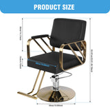 Barber Chair Capacity 420 Lbs Hair Salon Chair with Heavy Duty Hydraulic Pump 360 Swivel