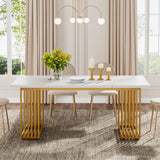 Tribesigns 63-Inch Rectangular Dining Table for 4 to 6, Modern Kitchen Table