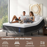 12 Inch Gel Memory Foam Mattress King in a Box, Extra Spinal Alignment