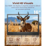 16 - Inch LCD Small Smart TV with WiFi, Bulit-in 180°Adjustable Stand