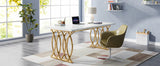 Executive Desk,Large Computer Desk, Modern Office Desk Conference Table Meeting Room Table