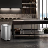 13 Gallon Trash Can, 50L Stainless Steel Kitchen Step Garbage Can, Soft Closure, Fingerprint Proof, for Kitchen