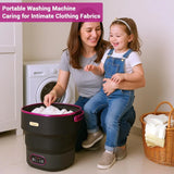 13L Portable Washing Machine for Underwear & Socks, Foldable Mini Washer with 3 Wash Modes