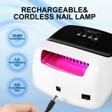 UV Nail Lamp, Professional Cordless UV LED Lamp For Nails 66Pcs Lamp Beads Automatic