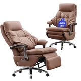 Electric Reclinable Executive Chair, Comfortable Reclining Chair with Footrest, Big and Tall