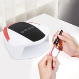 96W ABS Rechargeable Nail Lamp,White Red Black Automatic Sensor UV LED Nail Dryer