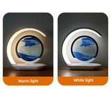 15W Wireless Charger with Quicksand Painting Night Lamp for iphone 16 Pro
