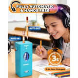 Electric Pencil Sharpener, Fully Automatic Pencil Sharpener for 6