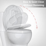 Elongated Toilet Seat with Quick-Release And Quick-Attach Plastic Toilet Seat with Soft Close