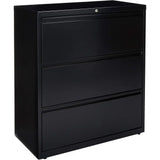 Black Lateral File Cabinet, 88-Inch Wide