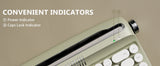 YUNZII B307 Wireless Keyboard, Retro Typewriter Aesthetic Keyboards
