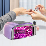 Rechargeable UV LED Nail lamp,Cordless Nail Dryer with Removable  Bottom,Professional Curing Lamp for Fingernail and Toenail, Auto Sensor