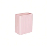 Pink 2.1 Gallon Bathroom Trash Can Plastic
