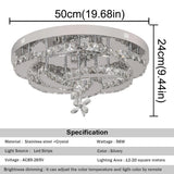 VETRULUS Luxury K9 Crystal Chandelier Modern Ceiling Lamp Led Living Dining Room Decor Pendant Light Dimmable Lustre Home