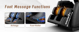 Massage Chair Recliner with Heating, Airbags, Foot Roller, Bluetooth Speaker
