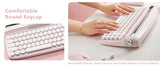 YUNZII B307 Wireless Keyboard, Retro Typewriter Aesthetic Keyboards