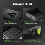 Indoor Outdoor 3-Layer Black Plastic Worm Composter for Efficient Vermicomposting