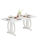 Tribesigns Dining Table for 4-6 People, 63-Inch Large Dinner Table