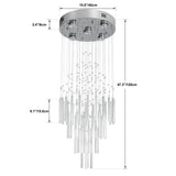 GreeLustr Crystal Ceiling Chandelier Luxury Home Decor Living Room Bedroom