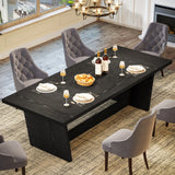 Tribesigns 70.87-Inch Large Dining Table: Wood Long Dining Room Table