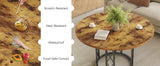 Tribesigns Round Dining Table for 4-6 People, 47-Inch Farmhouse Dinning Room Table