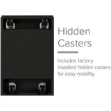 3 Drawers 27.75 Vertical Black Metal Filing Cabinet Lockable PreAssembled Stationary Letter Size