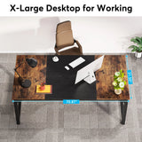 Tribesigns Modern Computer Desk Large Office Desk Computer Table Study Writing Desk