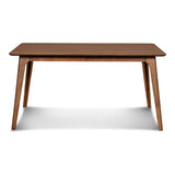 60-inch Rectangular Walnut Dining Table, Customizable