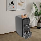 Durable Cold-Rolled Steel File Cabinet, Spraying Finish & Anti-Fall Snap Drawers For Files, Cosmetics