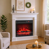 18 Inch Electric Fireplace Insert with Remote Control and 7 Realistic Flame