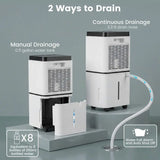 30 Pints 1500 Sq. ft Dehumidifier for Medium to Large Room with Indicator