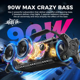 W-KING D8 Bluetooth Speaker, 50W RMS IPX6 Waterproof Loud Speakers Bluetooth Wireless, Large Outdoor Portable Party Box for Home,
