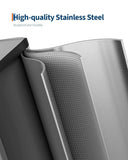 Kitchen Step Trash Bin 2 x 10.6 gal (2 x 40 L) Garbage Can for Dual Compartment Recycling Stainless