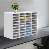 36 Compartment Literature Organizer, Rounded Corners Storage Cabinet,for Files