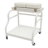 Portable Foot Baths Trolley Footbath Cart Nail Stool with Wheels For Foot Manicure Massage Rest