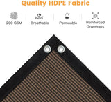 Shade Fabric Sun Shade Cloth Privacy Screen with Grommets for    Garden