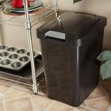 7.5 Gallon TouchTop Wastebasket with Lid, Opens with Touch, Conceals Trash in Kitchen