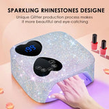 UV LED Nail Lamp Cordless 80W Rechargeable UV Light for Gel Nails Professional Gel Light Dryer