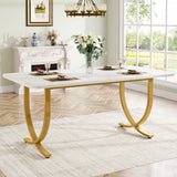 Tribesigns 63-Inch Rectangular Dining Table for 4 to 6, Modern Kitchen Table