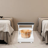 Foot Bath Stool Foot Rest Pedicure Manicure Funiture Trolley Footbath