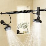 Tandem Shower Head For Couples, Dual Shower Head with Original Adjustable Slider, High Pressure