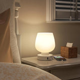 Touch Table Lamp For Nightstand With USB C+A Charging Ports