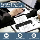 Inkless Portable Printer Wireless for Travel,Thermal Printer Supports 8.5" x 11" US Letter&A4&A5,Compatible with iOS,And