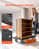Foldable Push Cart Dolly, 1000 lbs Capacity, Folding Platform Truck with Swivel Wheels